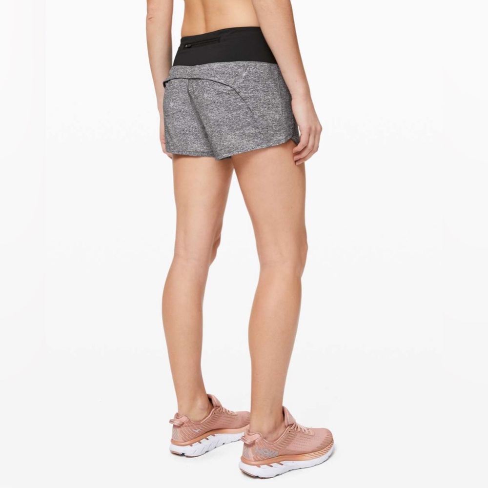 Lululemon Run Times Short II *4" in Heather Lux Multi Black